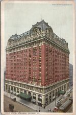 1914 CHICAGO, Illinois Postcard HOTEL SHERMAN Street View / Detroit Pub. #70095 picture