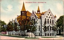 Two Postcards First Baptist Church in South Bend, Indiana~133498 picture