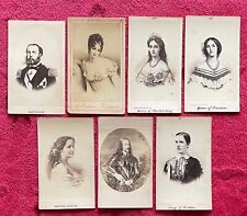 CDV PHOTOS OF PORTRAITS OF KINGS, QUEENS, EMPRESS & EMPERORS circa 1860s/70s picture