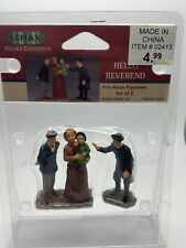 Lemax 2000 Hello Reverend Village Collection #02413 Village Townspeople picture