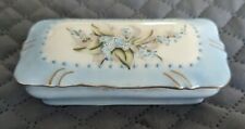 Theo Haviland Limoges France Hand Painted Blue Trinket Box picture