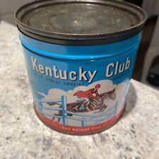 KENTUCKY CLUB Canister TOBACCO TIN - Vintage - Good Condition  picture