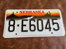 1996 Nebraska License Plate. Heavy Steel Graphic BOYD COUNTY Tag # 8 E 6045 picture