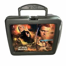 Vintage 2002 Star Wars Episode II Vinyl Lunch Box & Thermos Great condition picture
