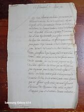Autograph letter Charles Gravier De Vergennes Parliament BesanÃ§on  picture