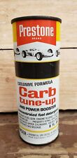 VTG Prestone Oil Can NOS Racecar Graphic Carb Tune-up Union Carbide Sign Racing picture