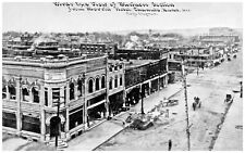 Chanute Kansas Aerial View From Morrill Hotel Street Reprint Postcard  #77229 picture
