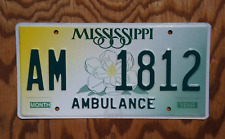 MISSISSIPPI - AMBULANCE License Plate # 1812 - Large Magnolia picture