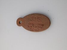 DOG TAG VINTAGE 1947 LICENSE BAYHAM TOWNSHIP CANADA COLLECTOR PET picture