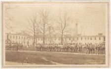 1860s Ohio Penitentiary Prisoners on Way to Dinner CDV Photo ~ Oldroyd, Columbus picture