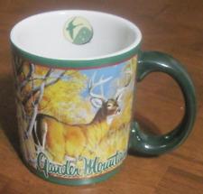 LANG- GANDER MOUNTAIN Ceramic Mug Cup Buck Deer 2009 RARE Excellent Condition picture