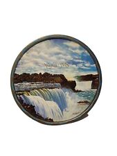 Vintage Niagara Falls Round Metal Souvenir Tray Tourism picture
