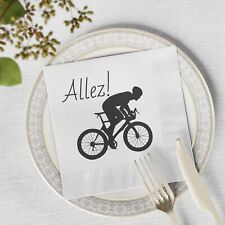 Cycling Bicycle Napkins | Birthday | Mother's Day | Father's Day Party Supplies picture