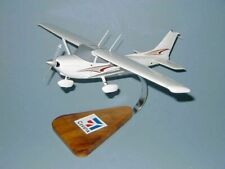 Cessna 172 Skyhawk Gold Red Desk Top Display Private Model 1/24 SC Airplane New picture