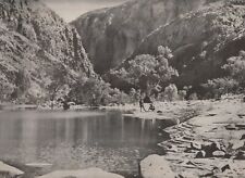 OLD AUSTRALIAN scenes , WATERHOLE AND RANGES , CENTRAL AUSTRALIA picture