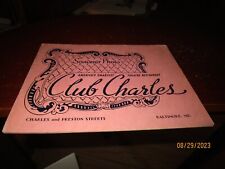 1950's Club Charles Baltimore Maryland Restaurant Photo Album picture