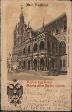 Germany 1903 Cologne City Hall Postcard 10 stamp Vintage Post Card picture