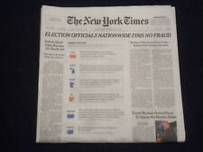 2020 NOVEMBER 11 NEW YORK TIMES - ELECTIONS OFFICIALS NATIONWIDE FIND NO FRAUD picture