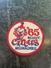 Boy Scouts BSA Scout Circus Milwaukee WI Patch 1965 Scouting Rare Vtg Sew On picture