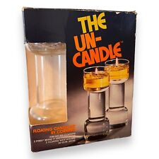 The Un-Candle Floating Candle Set by Corning Item #122 7” Set USA Made Vintage picture