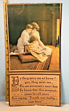Antique Home Sweet Home Miss Daddy Wall Decor Hanging Litho picture