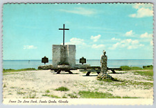 c1980s Punta Gorda Florida Ponce De Leon Park Vintage Postcard picture