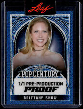 2024 Leaf Pop Century Blue Mega Box Proof Brittany Snow 1/1 One Of One picture