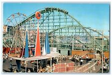 c1960's Pacific Ocean Park Fun-Spot Of The Nation Santa Monica CA Rides Postcard picture