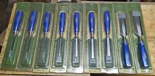 9 Marples Blue Chip Chisels - B/E Firmer M444 - NOS - Sheffield picture