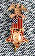 Rare Antique G.A.R Civil War Soldier Pin (Gettysburg GAR Badge Hero Soldier) picture