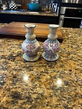 Mackenzie Childs Myrtle Candle holders/Bud Vases RETIRED picture