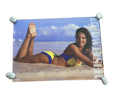 1990 Anheuser Busch Sexy Girl On the Beach Budweiser Orig. Poster 28