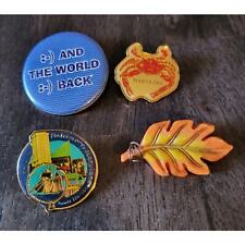 LOT OF 4 VINTAGE Baltimore Maryland Themed Travel Pins Pinback picture