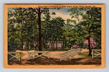 Warm Springs GA-Georgia, Bump Gate, Little White House, Vintage Postcard picture