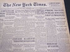 1948 SEPTEMBER 3 NEW YORK TIMES - STRIKING TRUCKERS INCREASE DEMANDS - NT 4401 picture
