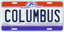 Columbus Ohio Aluminum License Plate picture