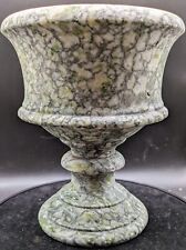 Vintage Italian Marble Pedestal Vase In Excellent Condition Almost 2 Lbs picture