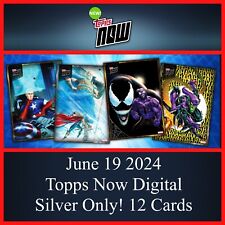 TOPPS MARVEL COLLECT TOPPS NOW JUNE 19 2024 SILVER ONLY 12 CARD SET DIGITAL picture