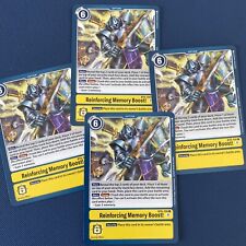 Digimon TCG BT6-100 Reinforcing Memory Boost Playset x4 Double Diamond Yellow picture