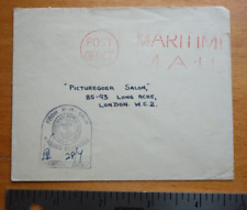 Maritime Mail Passed by censor signed WW1 cover England Britain picture
