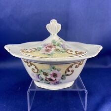 Antique TK Thun Czechoslovakia Windemere Covered Sugar Bowl #17065 c. 1920 picture