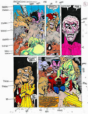  Original 1993 Zemo UNMASKS Spider-man Official Marvel color guide art page 16 picture