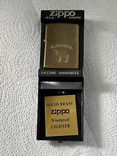 Zippo Camel Solid Brass Full Size Lighter With Box 1932-1992 60th Anniversary picture