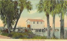 Vintage Florida Linen Postcard Pass A Grille Merry's Dock picture