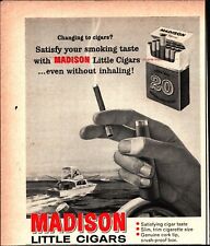 Vintage Original 1965 Madison Little Cigars boating print ad advertisement c9 picture
