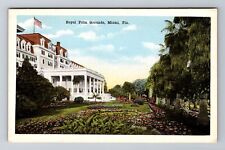 Miami FL-Florida, Royal Palm Grounds, Antique, Vintage Souvenir Postcard picture
