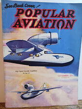 Vintage September 1935  Popular Aviation picture