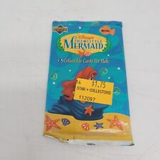 Vintage 1997 Upper Deck Little Mermaid Collectible Card Pack Sealed Unopened picture
