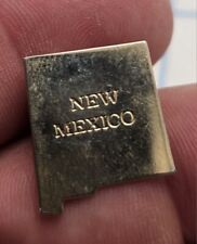 VTG Lapel Pinback Hat Pin Gold Tone New Mexico State Shaped Pin AVON picture