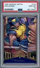 1995 Marvel Metal #125 Wolverine PSA 10 💎 🔥RARE🔥 picture